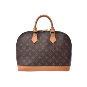 Louis Vuitton Monogram Alma Brown Leather Handbag
